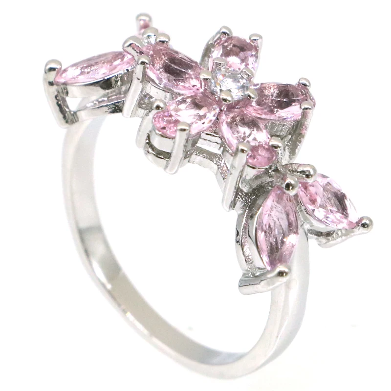 22x11 мм великолепные создан розовый кунцит для сестры невесты серебряные