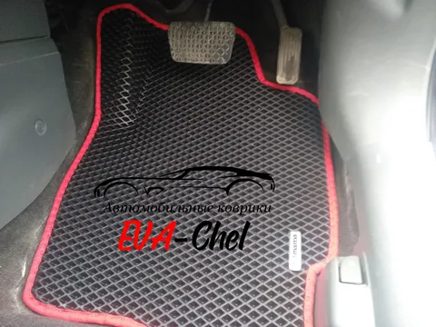 Коврики Eva на Mazda Demio 2 (2002 - 2007, правый руль) автомобильные коврики Эва 3D комплект в салон.