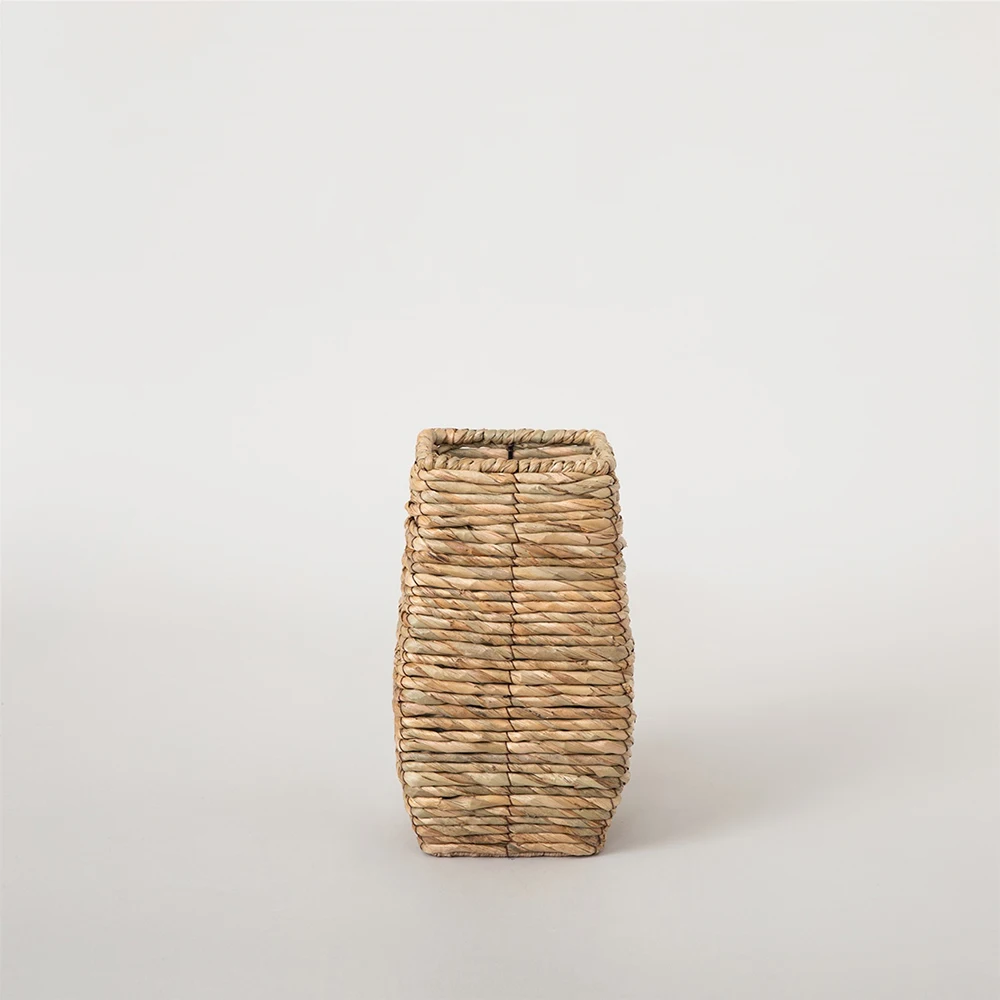 Корзина, горшок, цветочные горшки, декоративная плетеная искусственная продукция, качественный и полезный Стильный цветочный горшок, натуральный 15x38 см