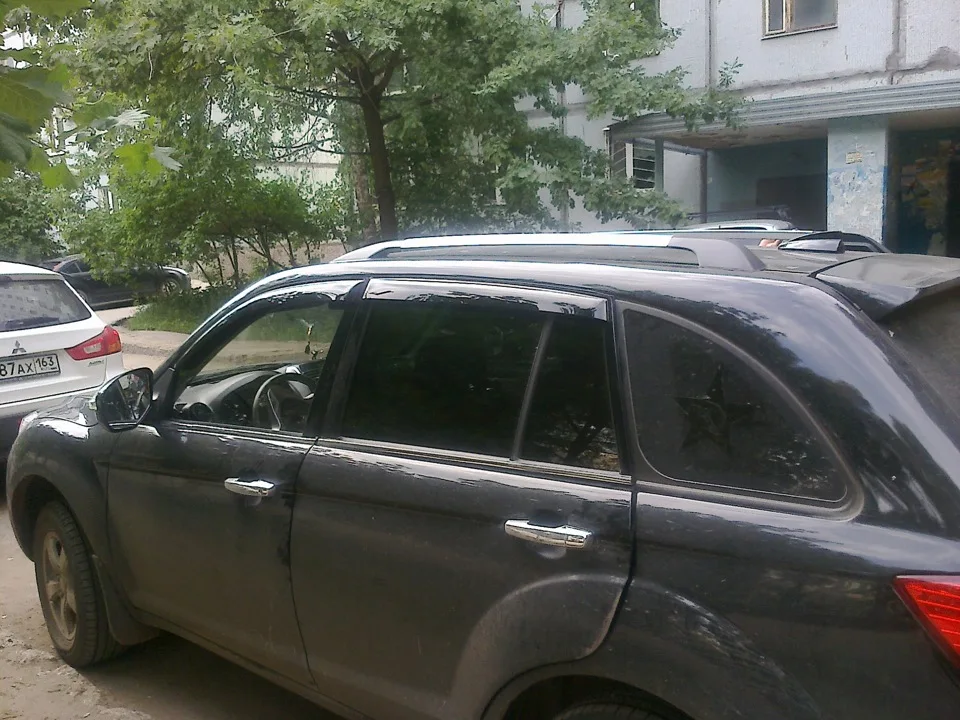 Ветровики для лифан х 60 2012 дефлекторы окон дождевики на окна солнце дождь дым