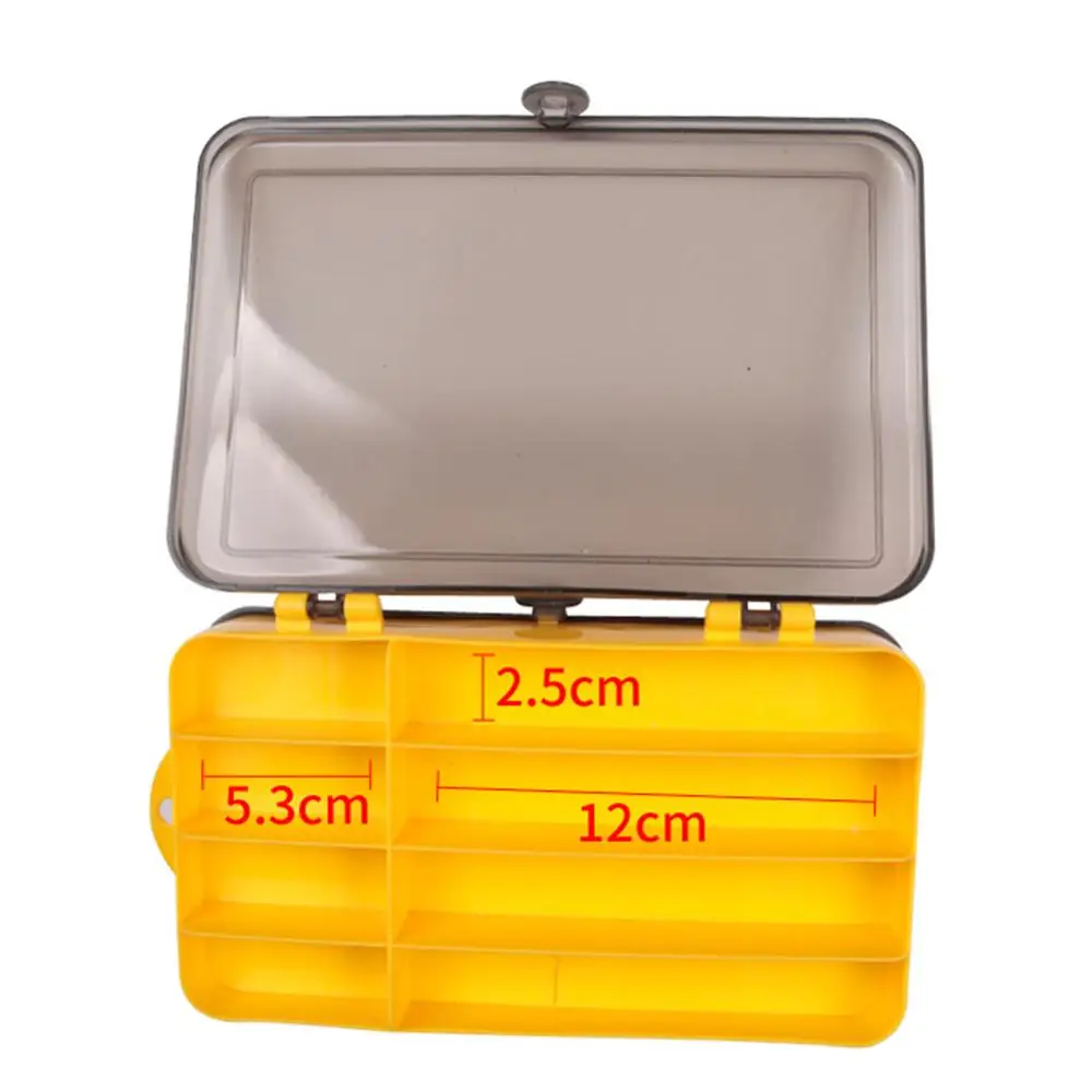 Портативная двухсторонняя коробка для рыболовных приманок искусственная