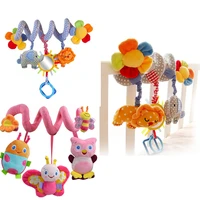 educational baby rattles stroller hanging plush toys newborn bed bell hanging child rotating music crib toys kids birthday toy