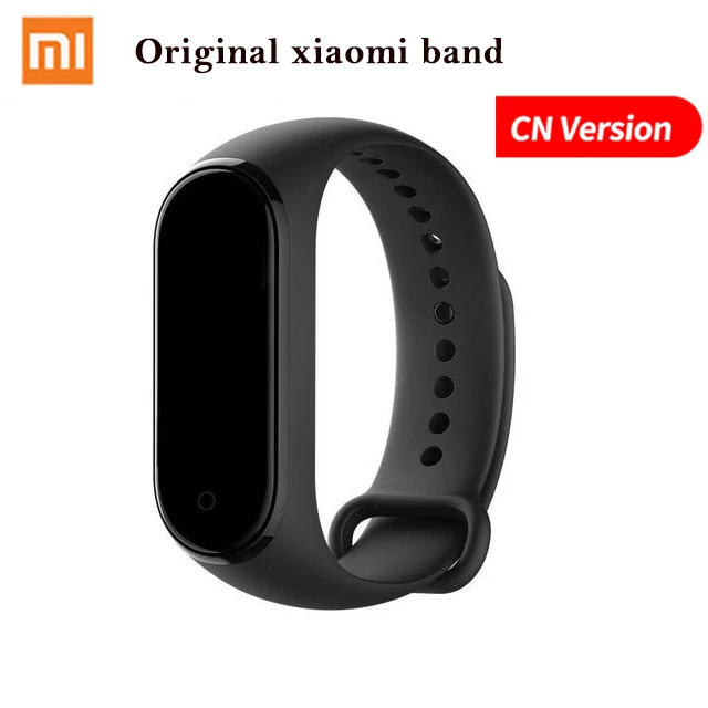 CN Version Xiaomi mi-браслет 4 Smart mi Band цветной экран браслет пульсометр Фитнес Спорт Музыка Bluetooth 50 м водонепроницаемый - Цвет: CN Version