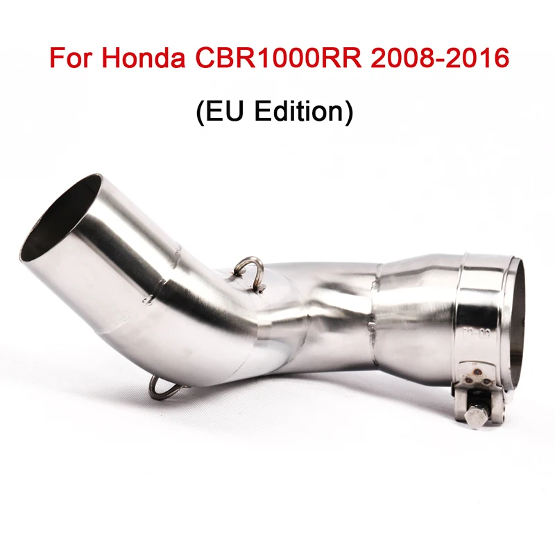 

For Honda CBR1000RR 2008-2016 EU Edition Modified Exhaust Link Pipe Slip On Middle Connect Tube Stainless Steel Motorcycle