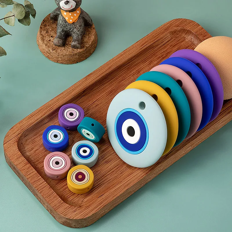 TYRY.HU Baby Silicone Teether Toys Avocado Sloth BPA-Free Silicone Beads Baby Teething Pacifier Chain Accessories