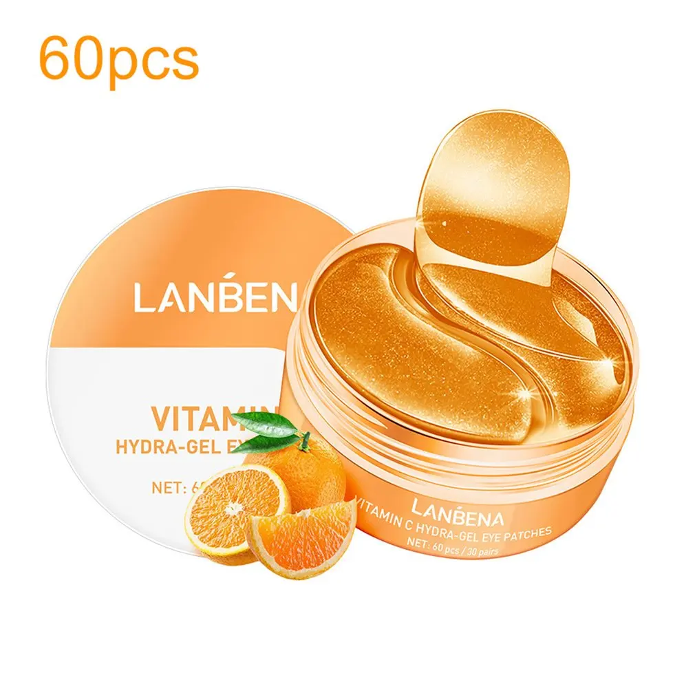 Collagen Vitamin C Gel Eye Patch Anti Aging Repaire Wrinkle Lighten Eye Skin Remover Dark Eye Circle Eye Care