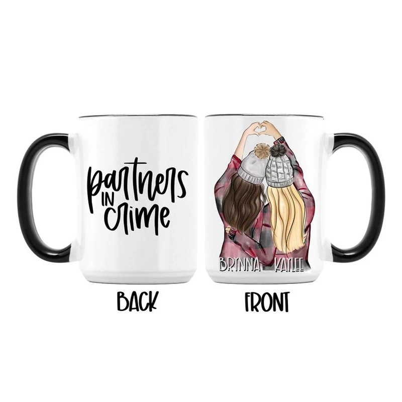 Кружка Make the Best Friends милая кружка для сестер персонализированная с именами