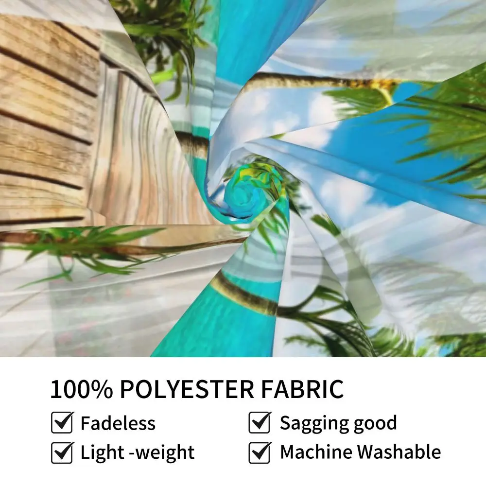 Пейзаж океан гобелен настенный богемный тропическая Пальма фотообои природный