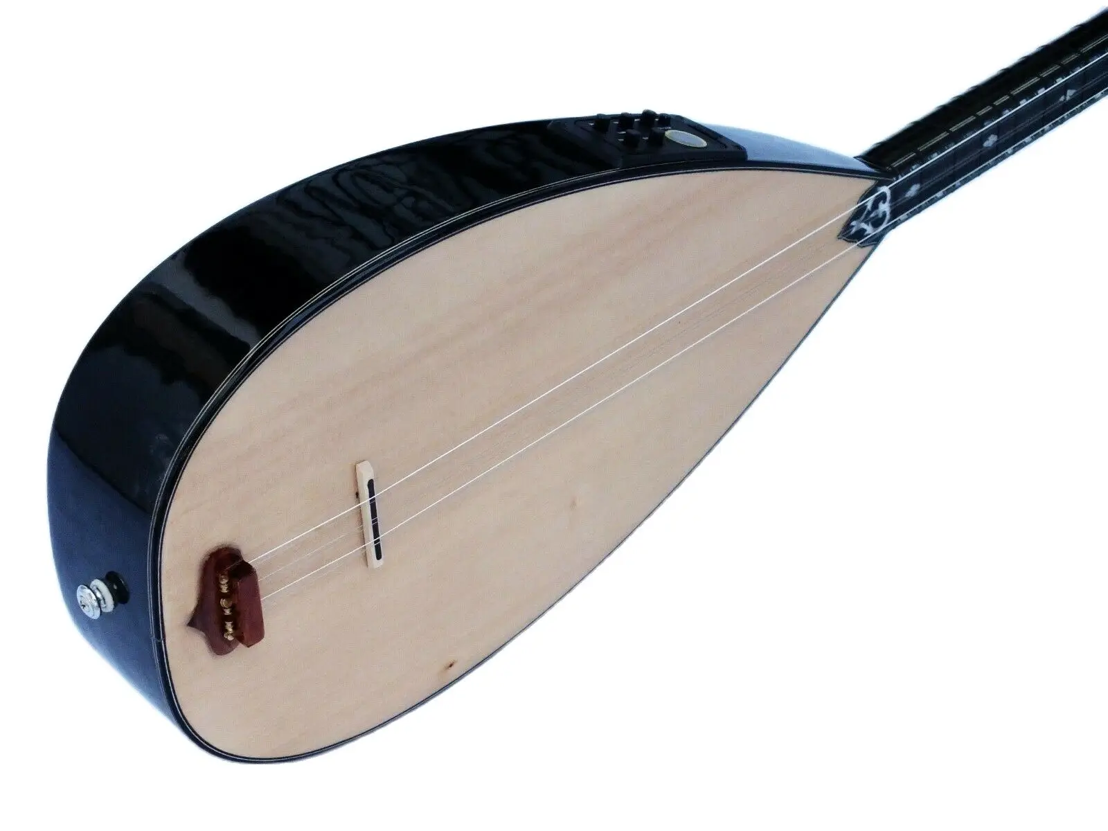Наполовину вырезанный электроакустический длинный шейный Baglama Saz с