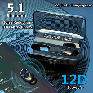 g03 tws true wireless bluetooth earphones touch control music headphones noise reduction waterproof earbuds with mic