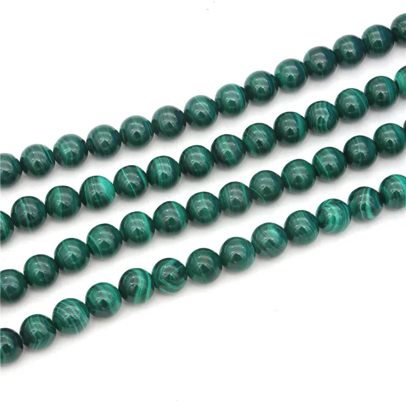 

Malachite Round Beads Strand AAA Quality Smooth Natural Stone 6/8/10mm For Jewelry Making DIY Bracelet Necklace Earring Craft