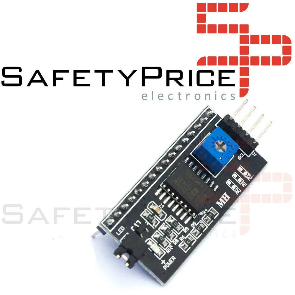 Адаптер IIC/I2C SERIAL LCD1602 PCF8574 IIC I2C SPI LCD2004 display TWI 2 Wire|Хранилища для электроники| |