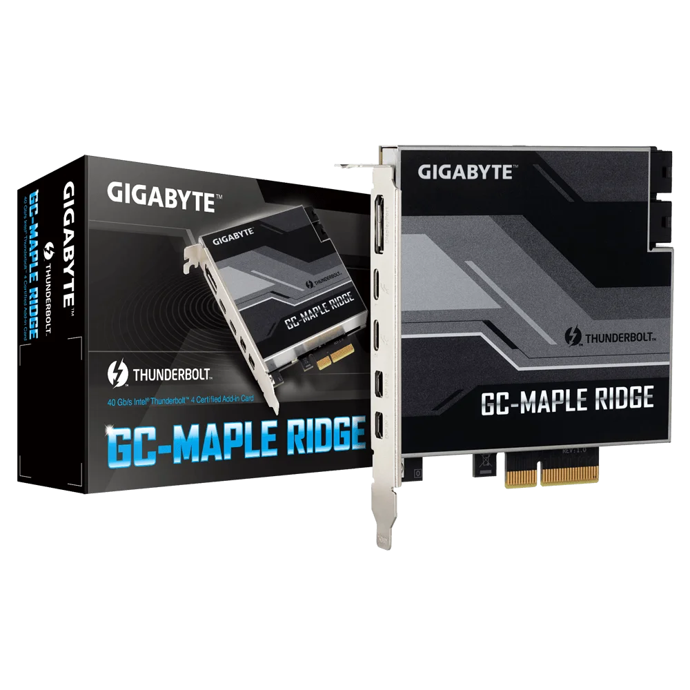 Gigabyte GC MAPLE RIDGE Thunderbolt 4 PCI Ex4 카드 추가 USB Type C DisplayPort추가 카드 AliExpress