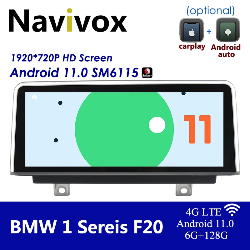 

Navivox Android 11.0 Car GPS Radio For BMW 1 Seires F20 2 Series F22 NBT Screen Carplay Split Screen Display Mirrorlink SN662