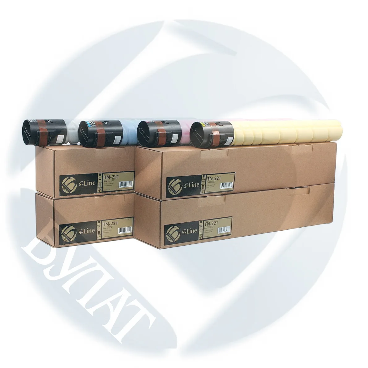 TN221 Тонер картридж Konica Minolta bizhub C227 TN-221 (21k) Cyan БУЛАТ s-Line C287 |