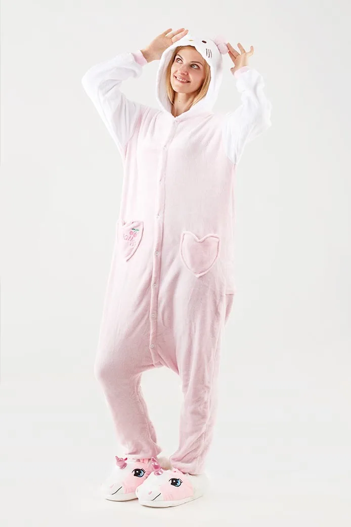 Кигуруми нежно розовая Hello Kitty| |