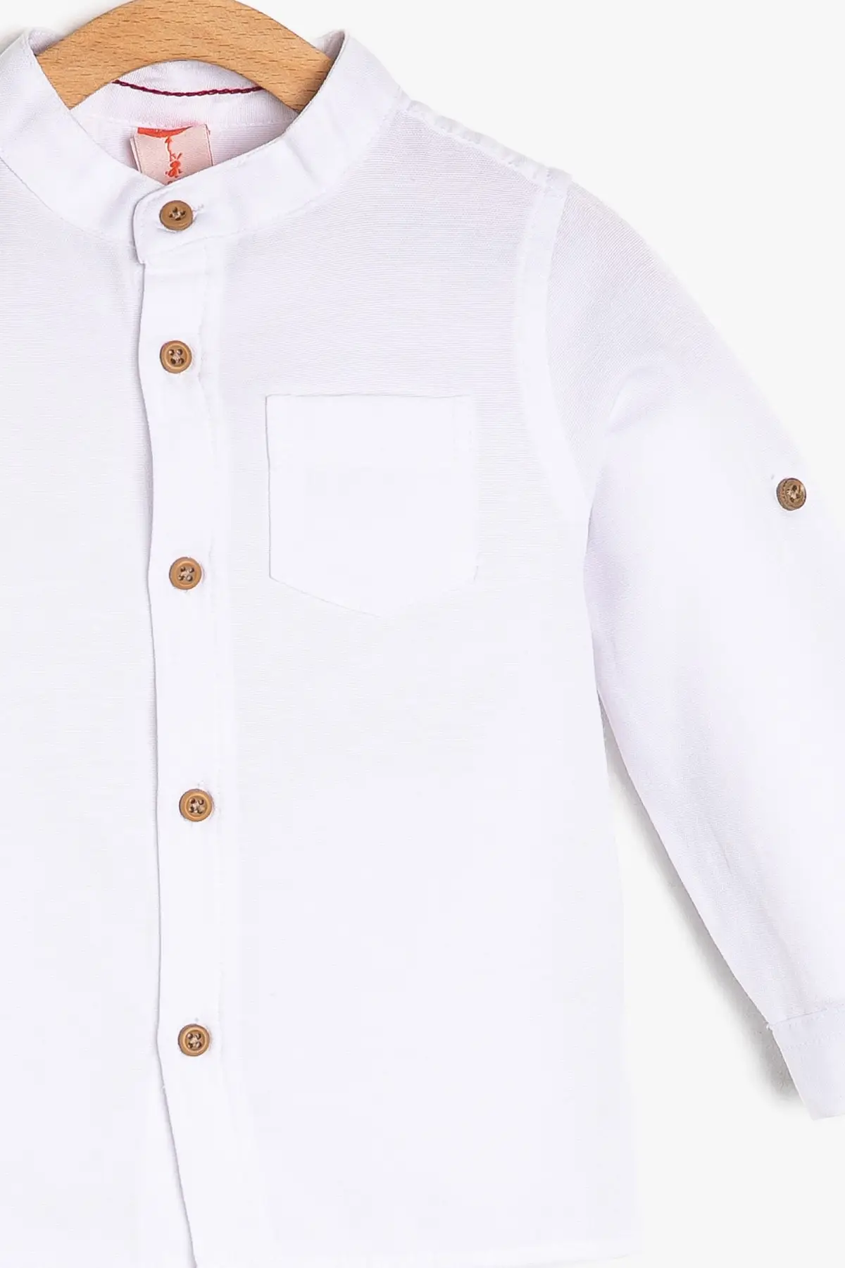 Coton Kids Ecru Male Baby Crew Neck Shirt |