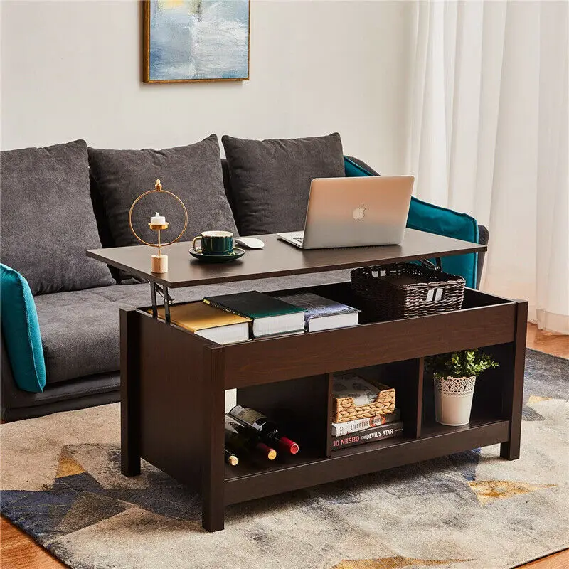 Спальня стабильный Лифт топ журнальный столик обеденный стол с скрытым отсеком