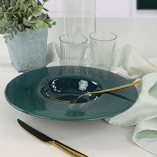 

Luster Blue Gourmet Pasta Plate 28 Cm 1 Pcs Stoneware Earthenware