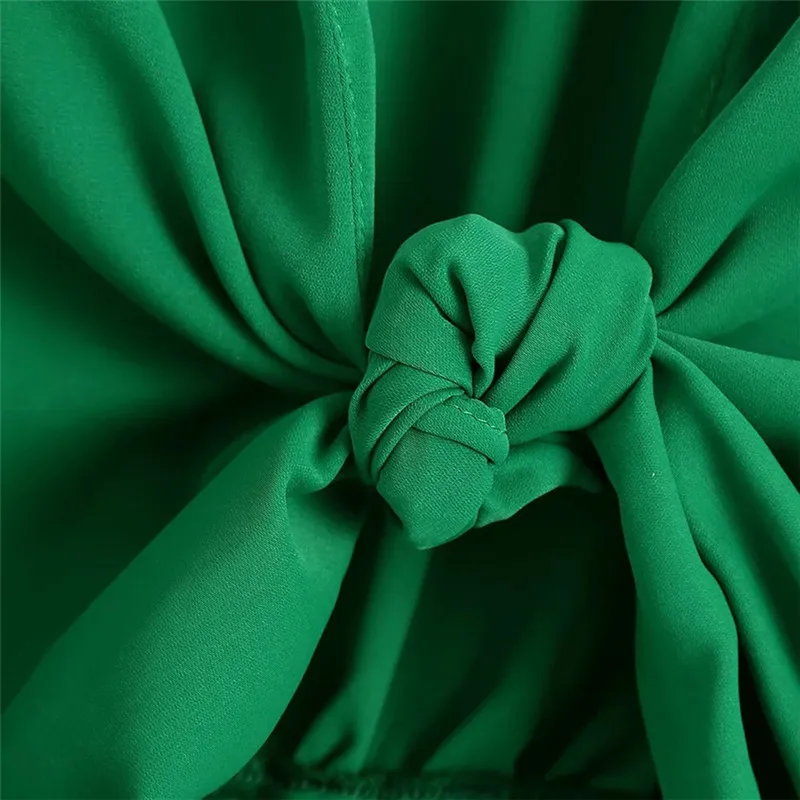 

NWOMN Summer Green Top Female Ruched Crop Top Za Women Long Sleeve Shirt Sexy V Neck Shirts 2021 Fashion Knot Woman Blouses