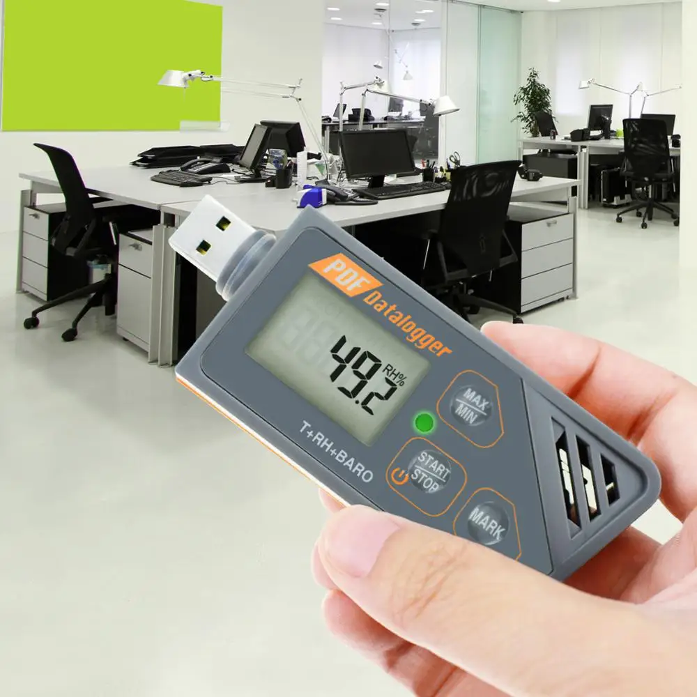USB Регистратор влажности температура давление Барометрический измеритель IP67