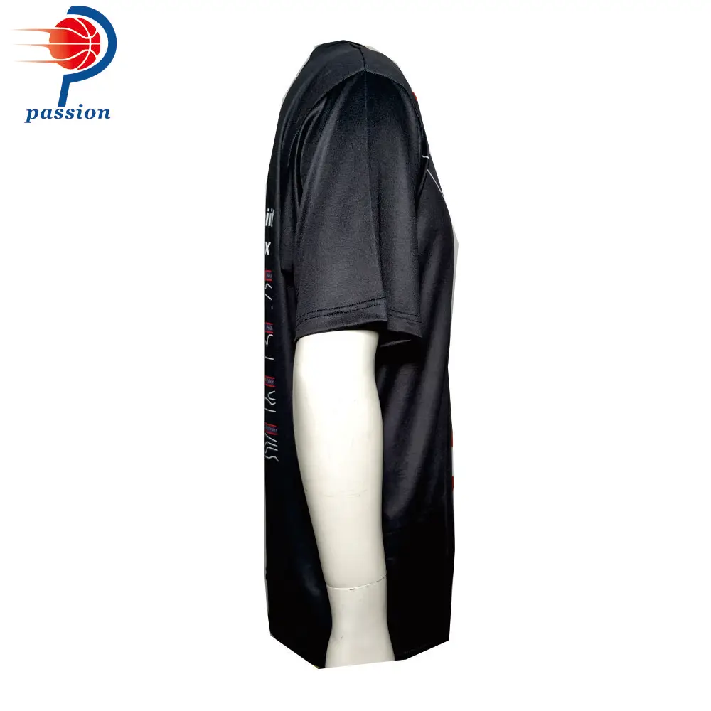 Рекламные пользовательские игровые рубашки из полиэстера спортивная футболка