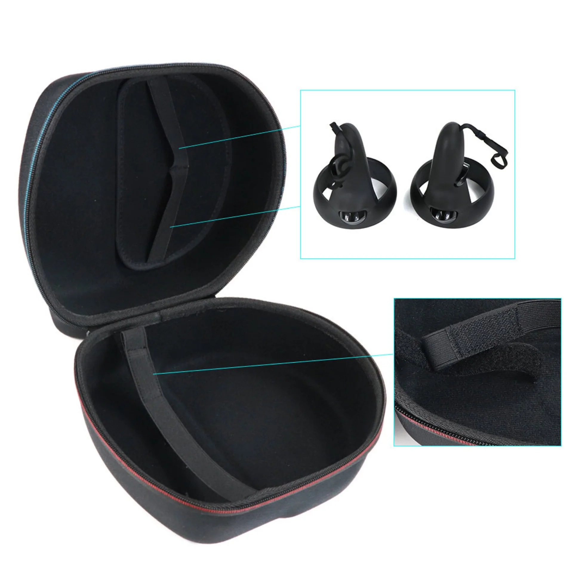 Hard EVA Travel Storage Bag For Oculus Quest 2 VR Headset Portable Convenient Carrying Case Controllers Accessories | Электроника