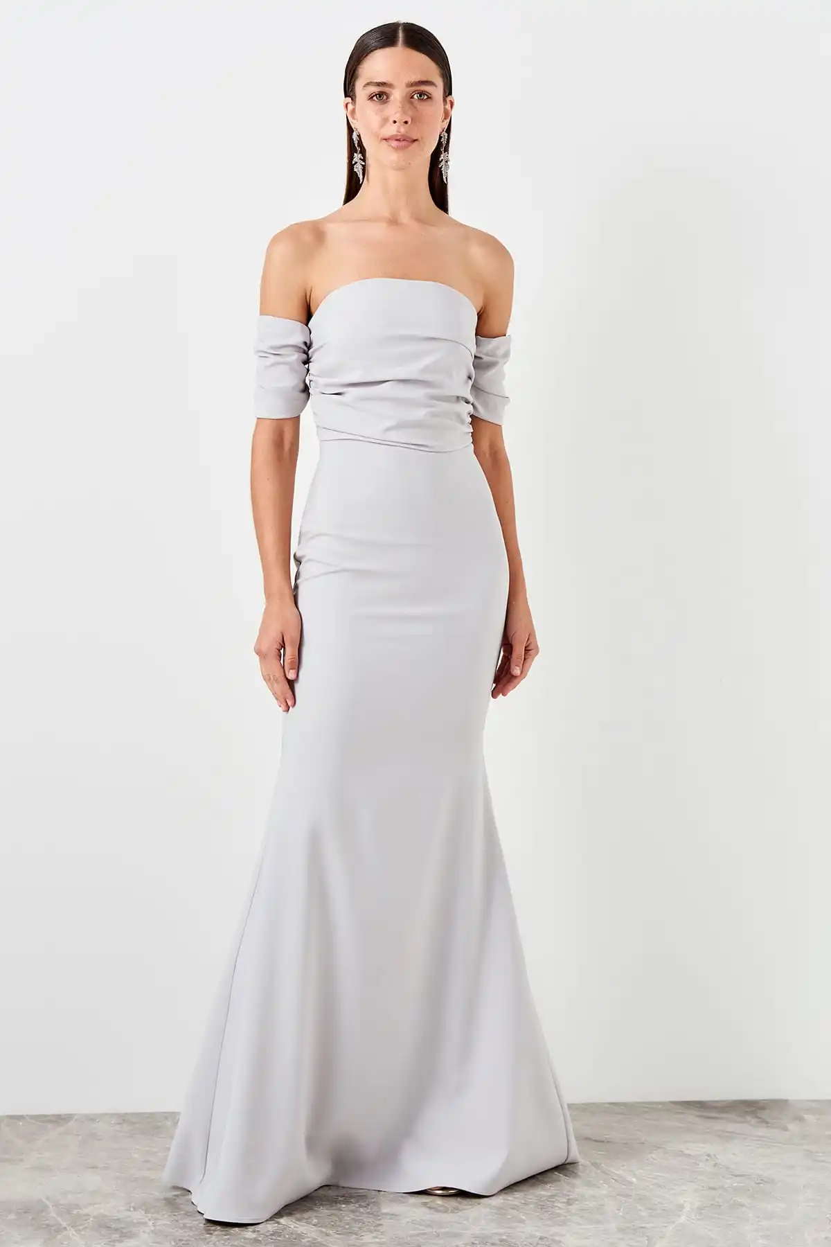Trendyol Shir детальное вечернее платье TPRSS19BB0494|Вечерние платья| |