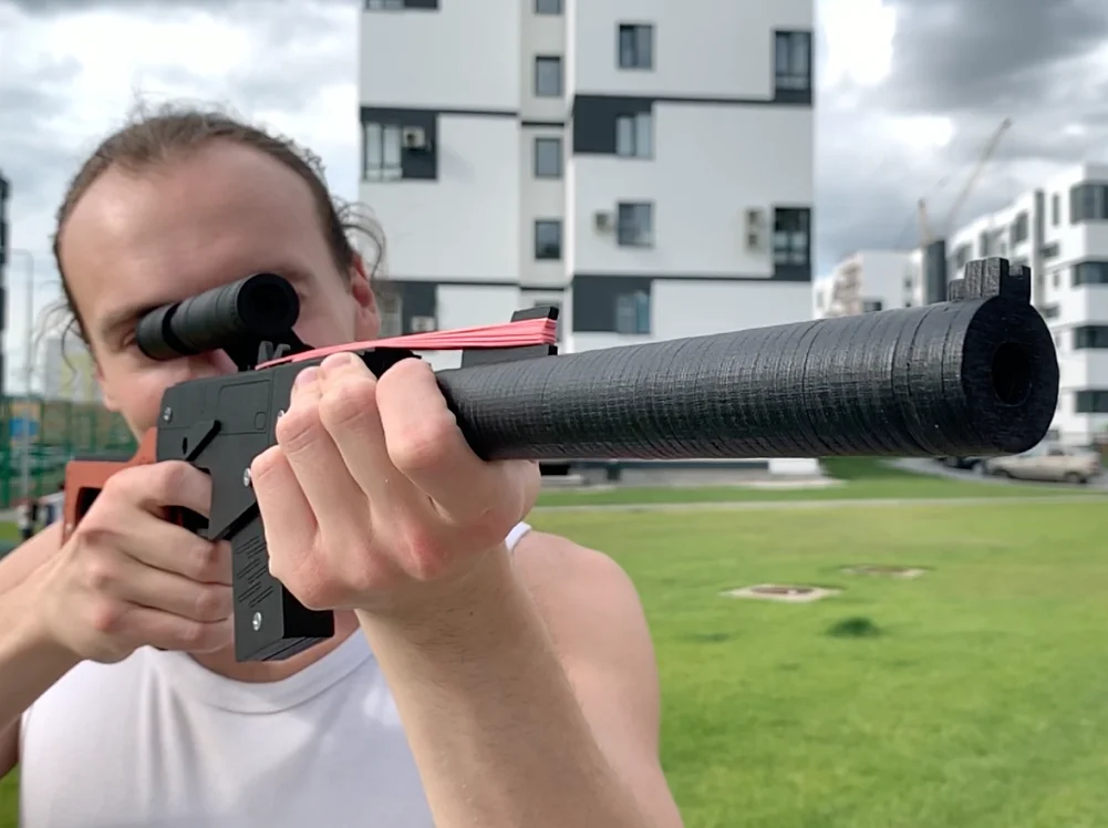 Набор резинкострелов &quotРоссийский снайпер 2&quot: ВСС &quotВинторез&quot окрашенный