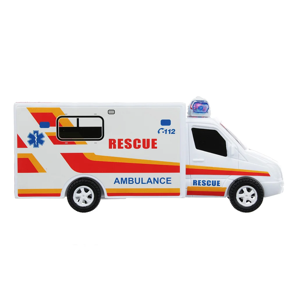 МАШИНА СКОРАЯ ПОМОЩЬ СО СВЕТОВЫМИ И ЗВУКОВЫМИ ЭФФЕКТАМИ ПЛАСТИК 22Х10Х7СМ |Другие