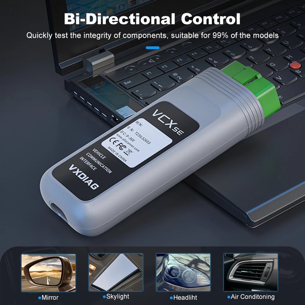 VXDIAG VCX SE для JLR SDD DOIP OBD2 автомобильный диагностический сканер Pathfinder SDDV160 ECU
