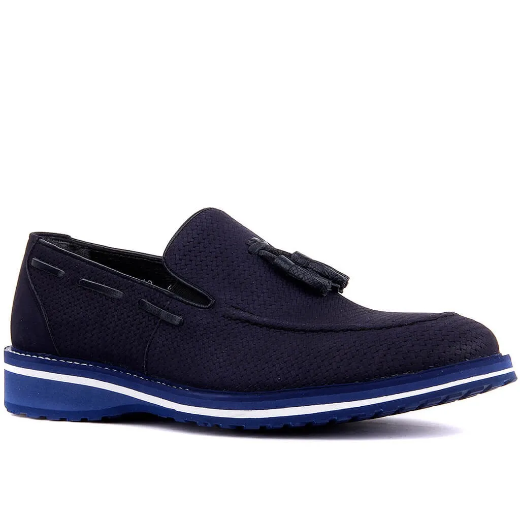 Fosco-Navy Blue Nubuck Men Casual Shoes | Обувь