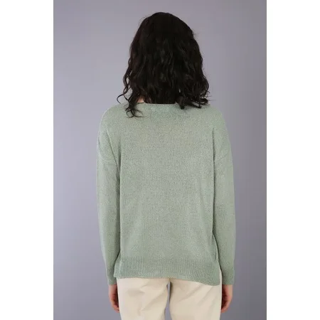 

MNT V COLLAR BRUMER WOMEN SWEATER 458040404