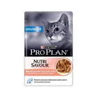 Влажный корм для кошек Pro Plan Nutrisavour HouseCat, с лососем 24шт. х 85 г (кусочки в соусе)