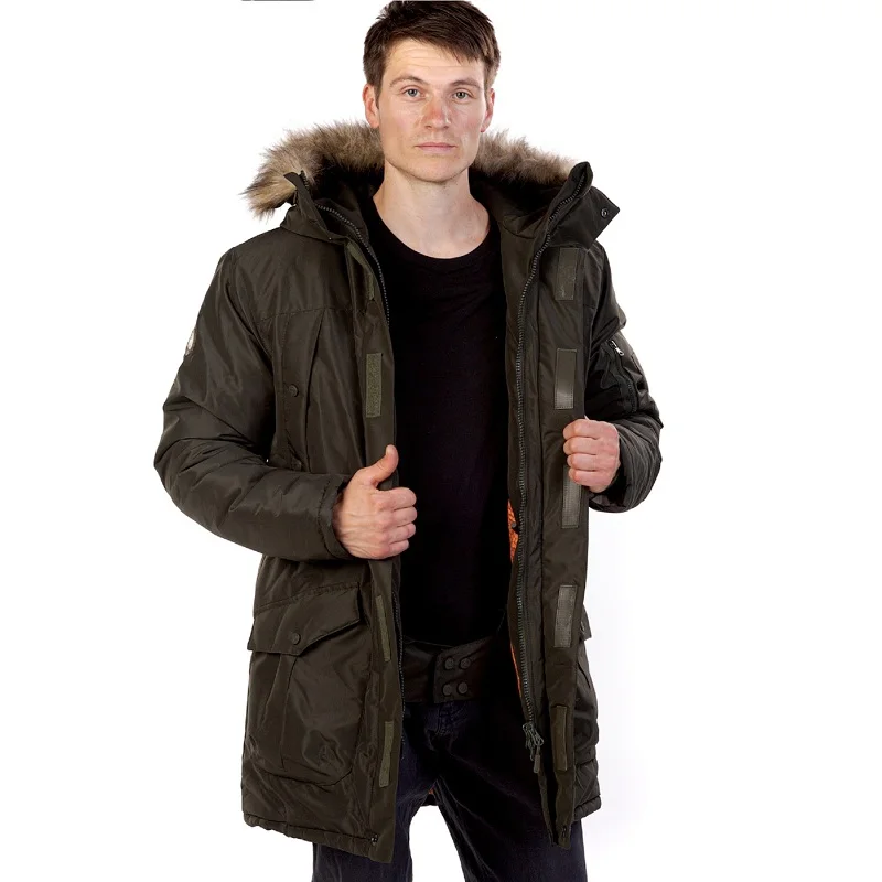 Куртка мужская Аляска Олива/CosmoTex зимняя мембранная одежда максимальная защита