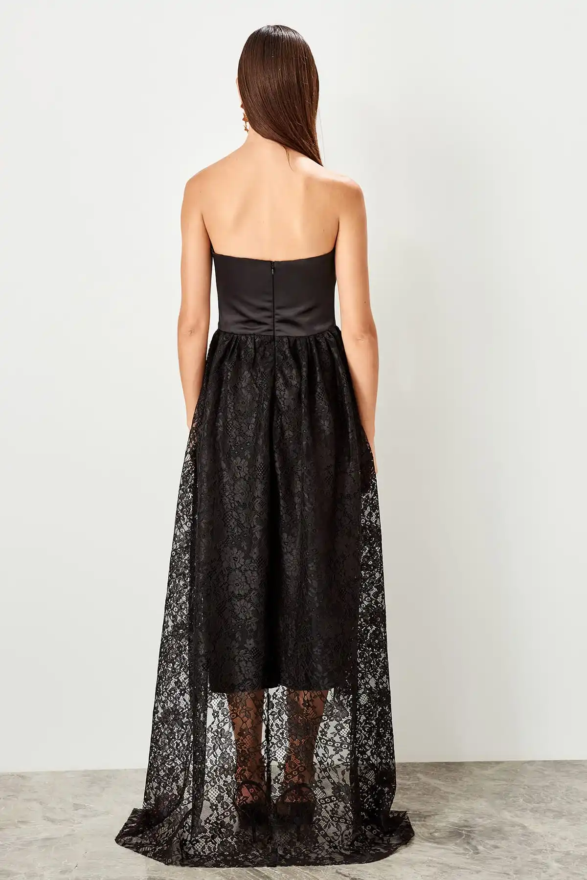 Модное Вечернее платье с воротником TPRSS19VF0049 | Свадьбы и торжества