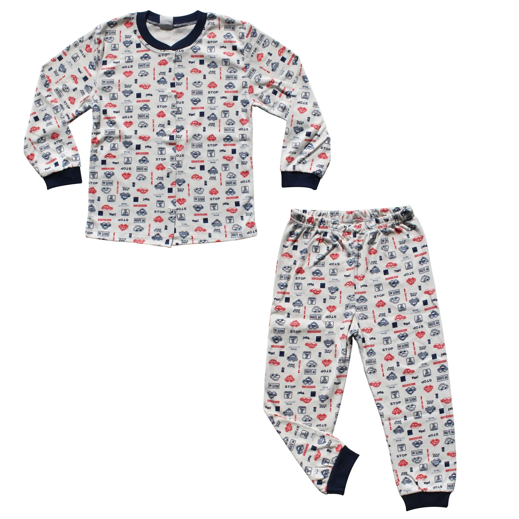 Пижама для маленьких мальчиков Детский костюм на осень и зиму ночное белье с