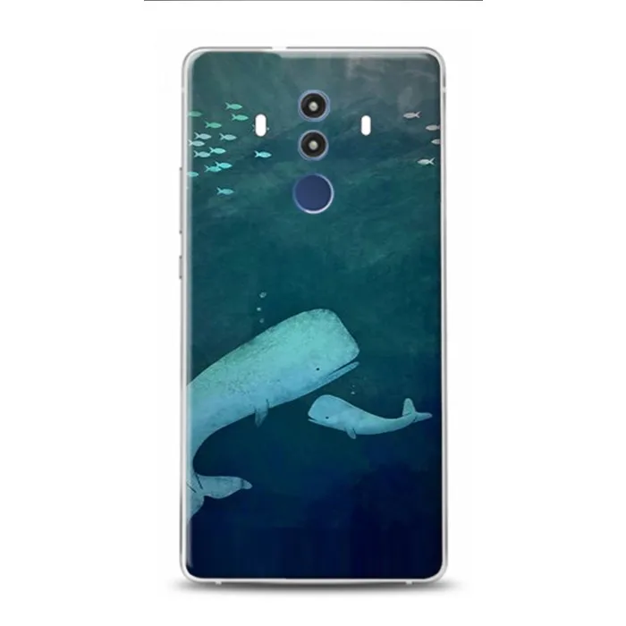 Чехол для телефона Huawei Mate 10Pro whale and cub с рисунком | Мобильные телефоны и аксессуары