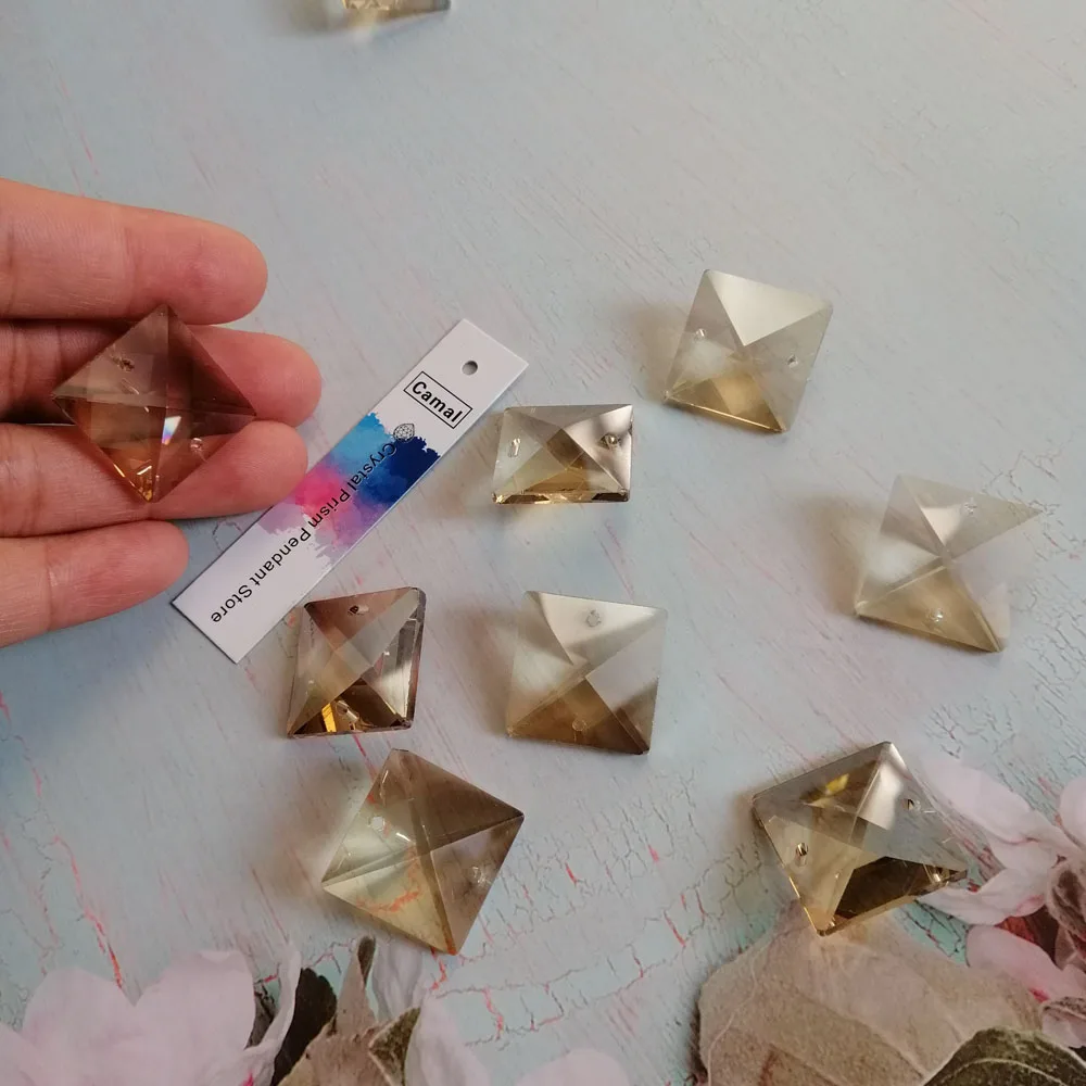 20 шт. 18 мм коньяк К9|Люстра хрустальная| |