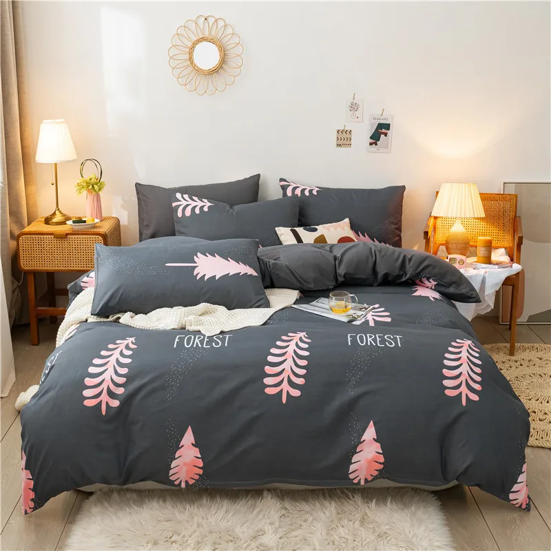 

Pastoral Floral Leaf Duvet Cover Queen King 220x240 Bedding Sets Nordic Heart Bed Linens Bed Sheet 150 Bedclothes Quilt Covers