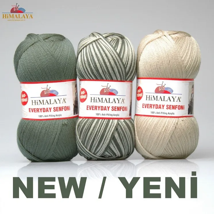 Himalaya Everyday Senfoni Гималайская Повседневная пряжа 3x100 г (Бесплатная доставка) 100 не