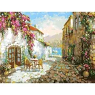 Тенистые улочки Прованса Живопись по номерам на холсте 30*40. Белоснежка. 194-AS