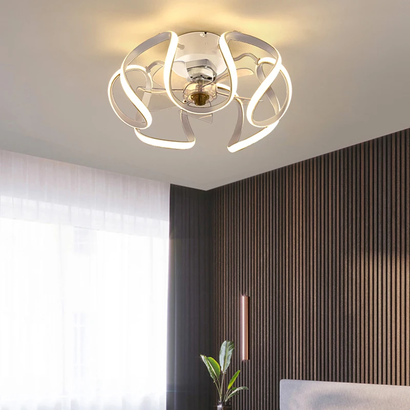 Декор для спальни светодиодный Невидимый потолочный вентилятор светильник