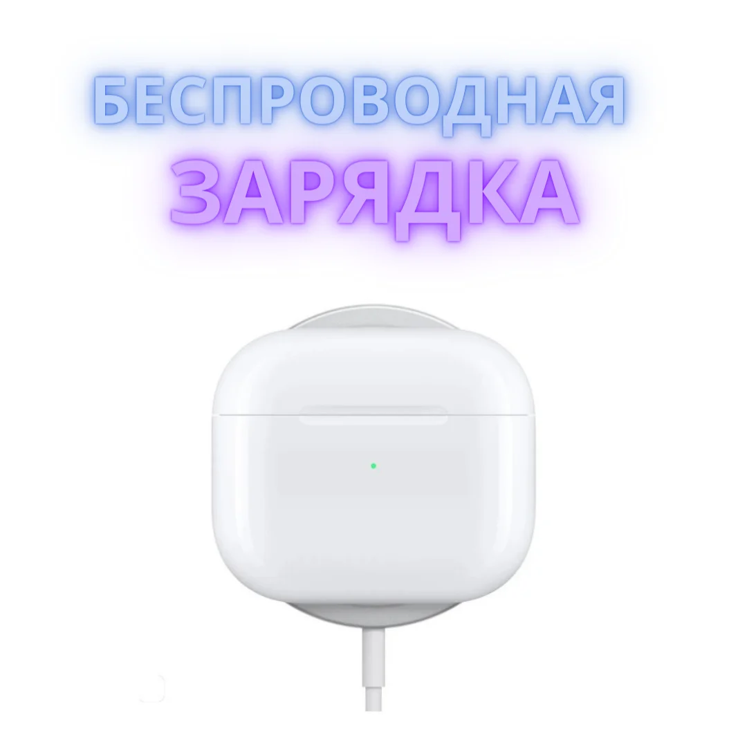 Беспроводные наушники AirPods 3 1в1 из России качество Premium для iphone samsung xiaomi аирподс |