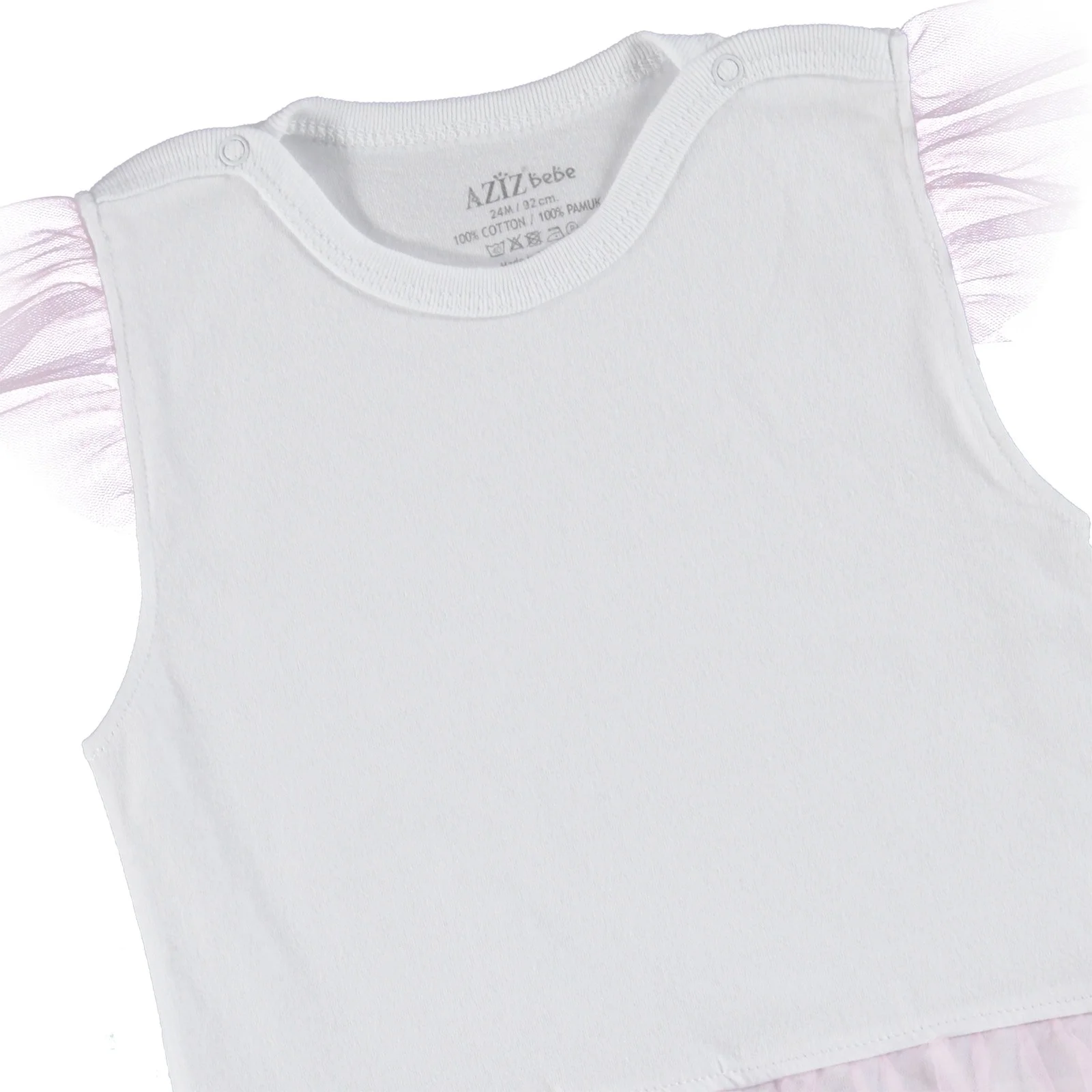 Летнее боди с короткими рукавами для маленьких девочек ebebek Aziz Bebe |