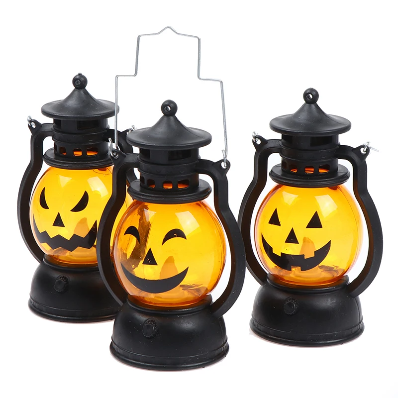 Тыква череп светодиодный фонарь пони украшение на Хэллоуин реквизит креативный