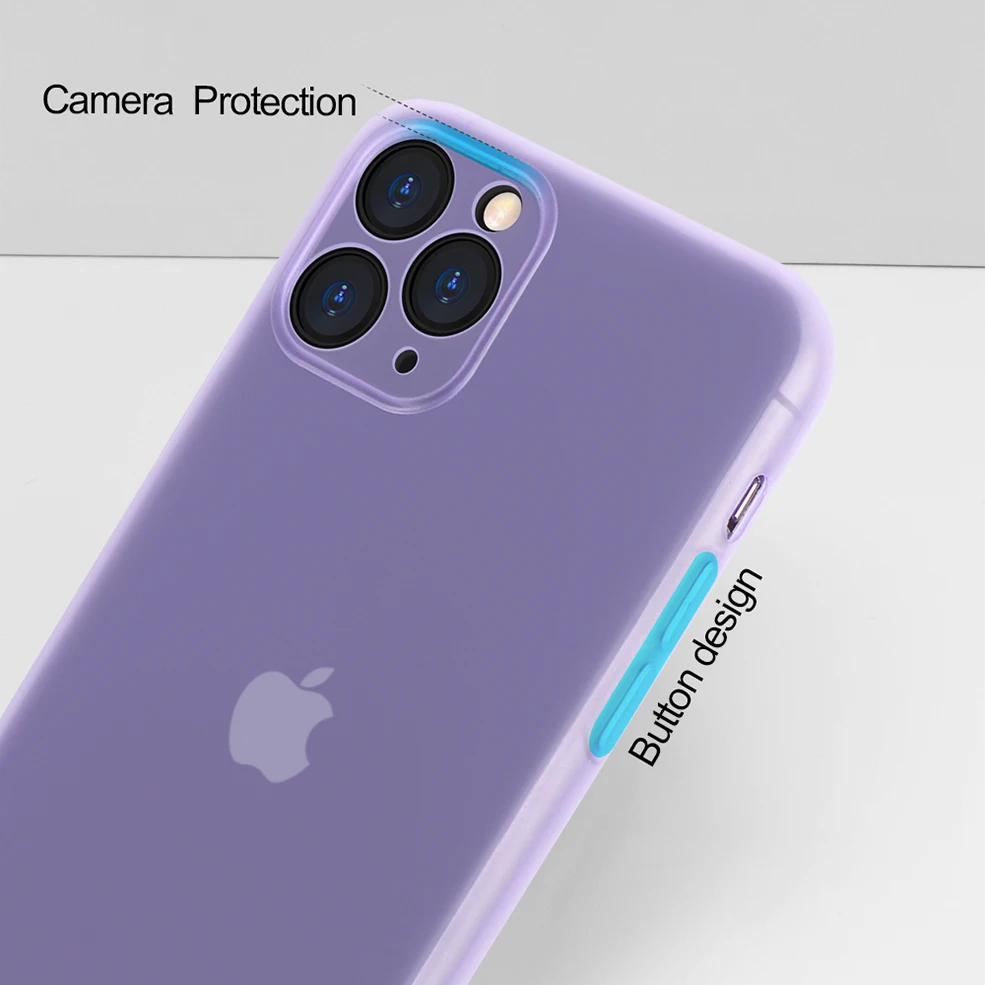Ультратонкий Оригинальный чехол для телефона iPhone 11 Pro max X XR XS MAX прозрачный тонкий