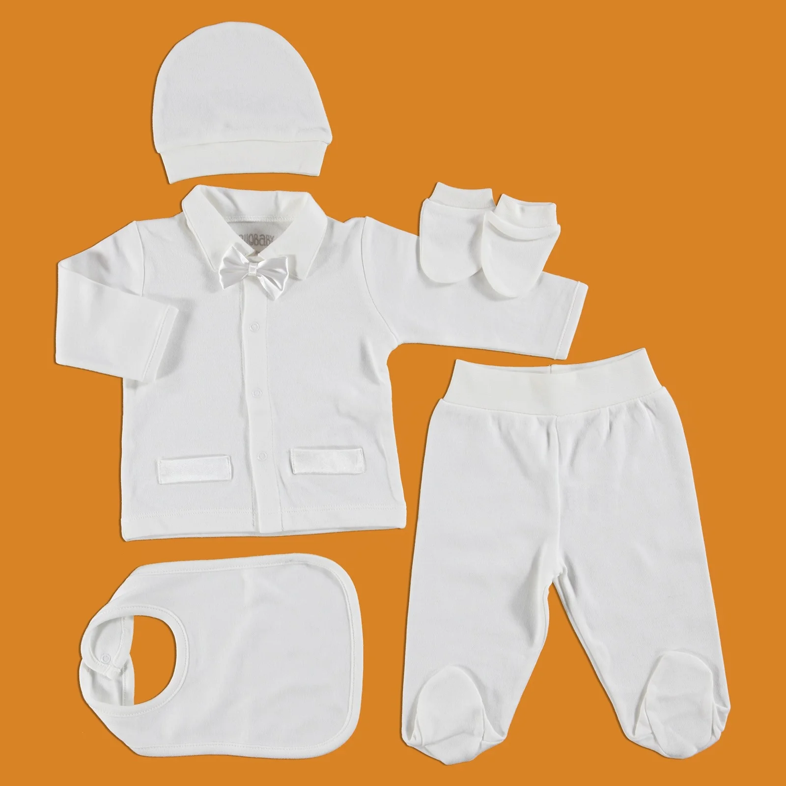 Ebebek HelloBaby/комплект для новорожденных с бантиком комплект из 5 предметов (Одежда