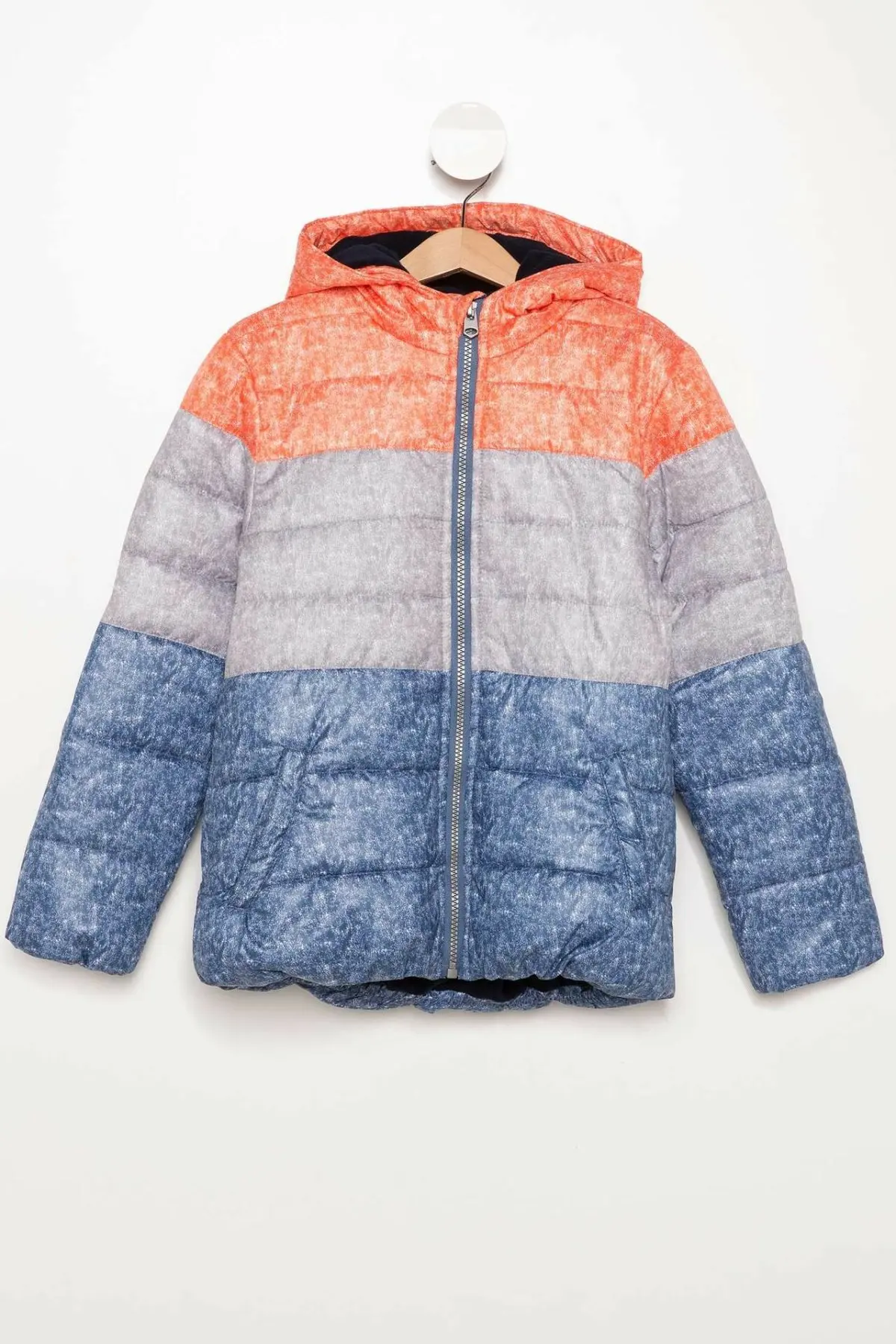 DeFacto/Модная разноцветная куртка в полоску для мальчиков зимние детские куртки