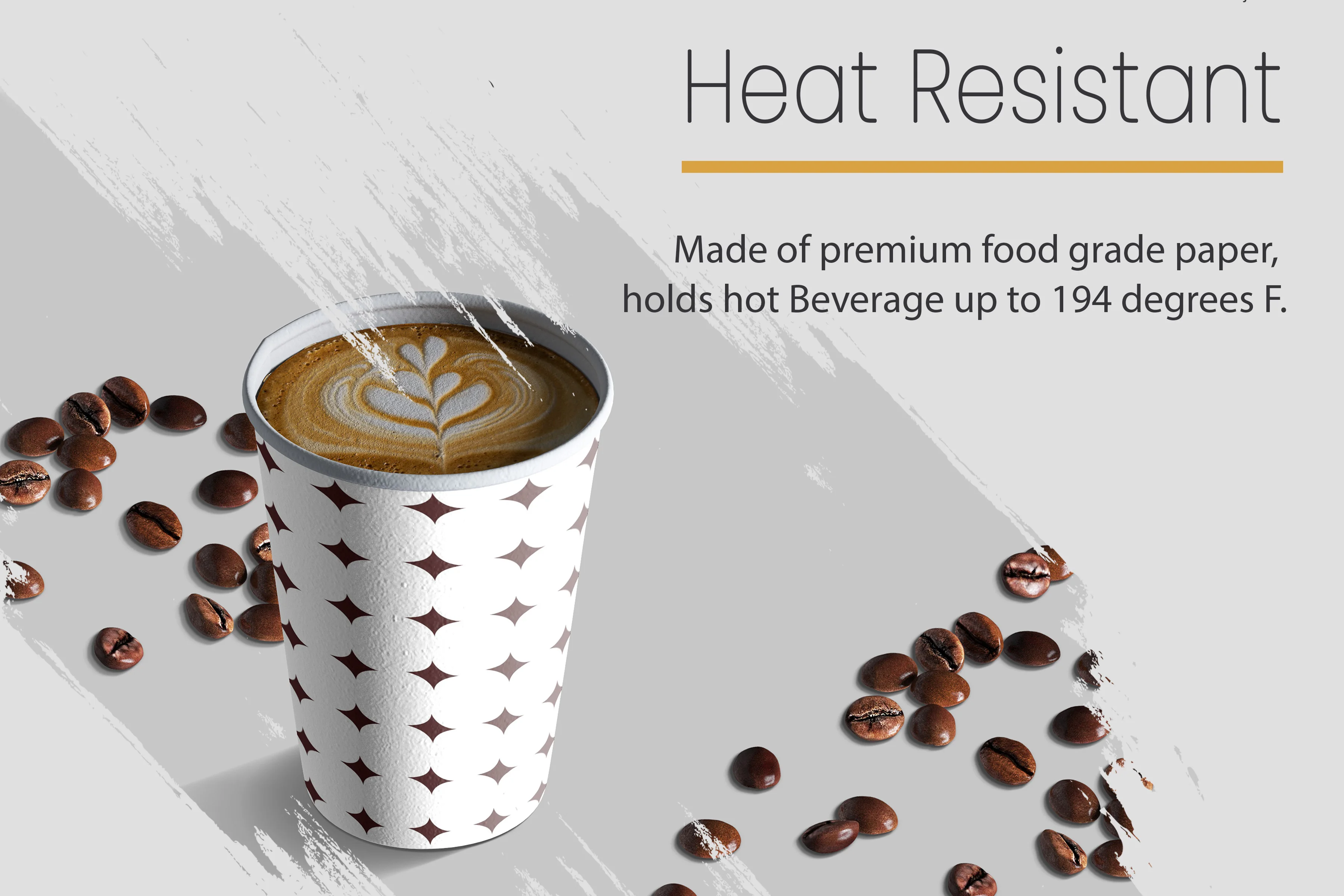 100 шт. 120 мл 4 унции картонная Одноразовая чашка кофейный чай белый горячий напиток